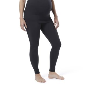 Legginsy Damskie Reebok Yoga Lux 2.0 Maternity Czarne PL 57NGUTY